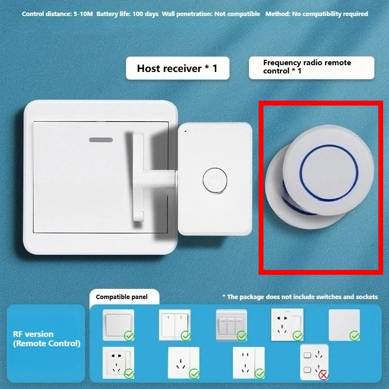Charging Intelligence Wireless Control Light Switch off Tool Automatic Button Indoor Light Remote Switch Portable Smart Control