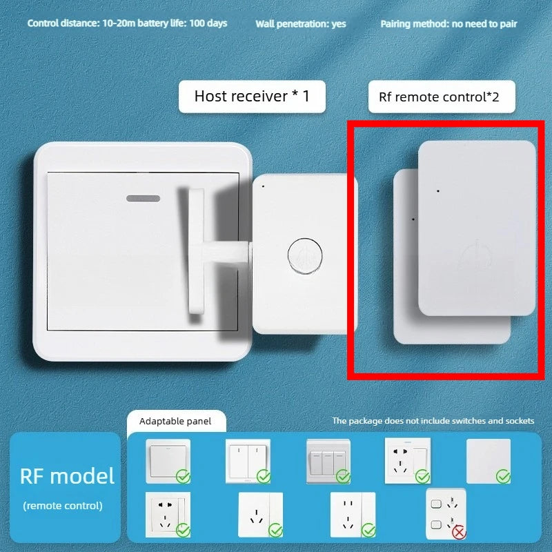 Charging Intelligence Wireless Control Light Switch off Tool Automatic Button Indoor Light Remote Switch Portable Smart Control